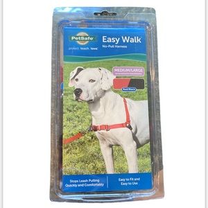 PetSafe Easy Walk No-pull Harness Red/Black size Medium NWT